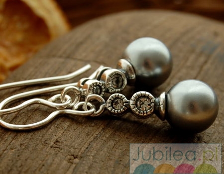 BAOBAB - srebrne kolczyki z perła i cyrkonią