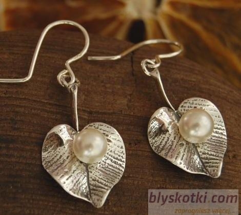 LILIA - srebrne kolczyki z perłami 