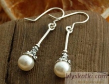 LUPO - srebrne kolczyki z perłami 
