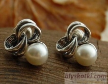 SILVES - srebrne kolczyki z perłami 