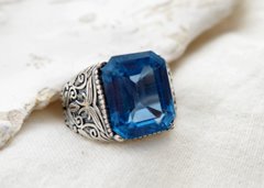 GENTLEMAN naturalny akwamaryn 12.10ct srebrny sygn