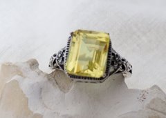 NICEA naturalny szafir 12ct srebrny pierścionek