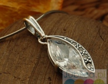 ORCO - srebrny wisiorek z kryształem
