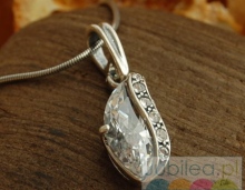 INSBRUCK - srebrny wisiorek z kryształkami Swarovskiego