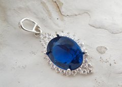 AFGAŃSKI NATURALNY SPINEL 12.40ct  srebrny wisior