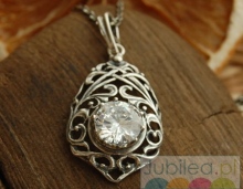 ARCONA - srebrny wisiorek z kryształem Swarovskiego
