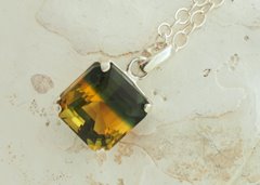 Unikatowy Turmalin Bi-Color wisior srebro 925