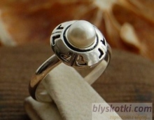 DORIA - srebrny pierścionek z perłą