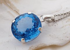 NATURALNY SZAFIR 38.30ct srebrny wsior