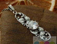 FRODIA - srebrny wisior z kryształem