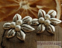 MISTERIA - srebrne kolczyki z perłami 