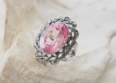 PADPARADSCHA pierścień naturalny szafir 8.85ct