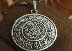 ZODIAK - srebrny wisiorek mistyczny wisior