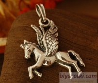 PEGAZ - srebrny wisior latającego konia
